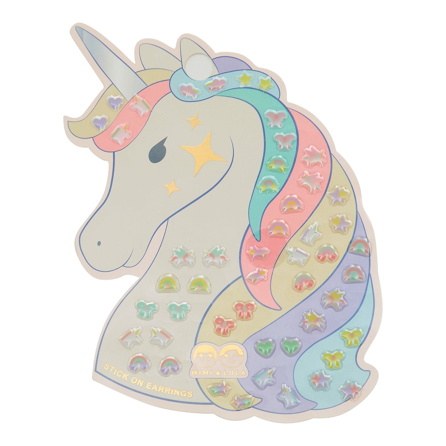 MIMI & LULA UNICORN STICK ON EARRINGS