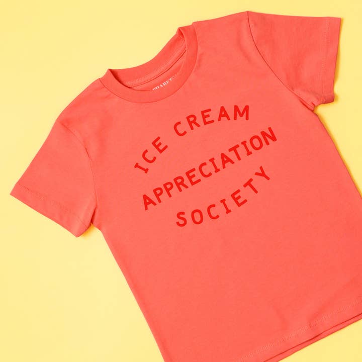Ice Cream Appreciation Society - Kid's Tee - Orange Sorbet