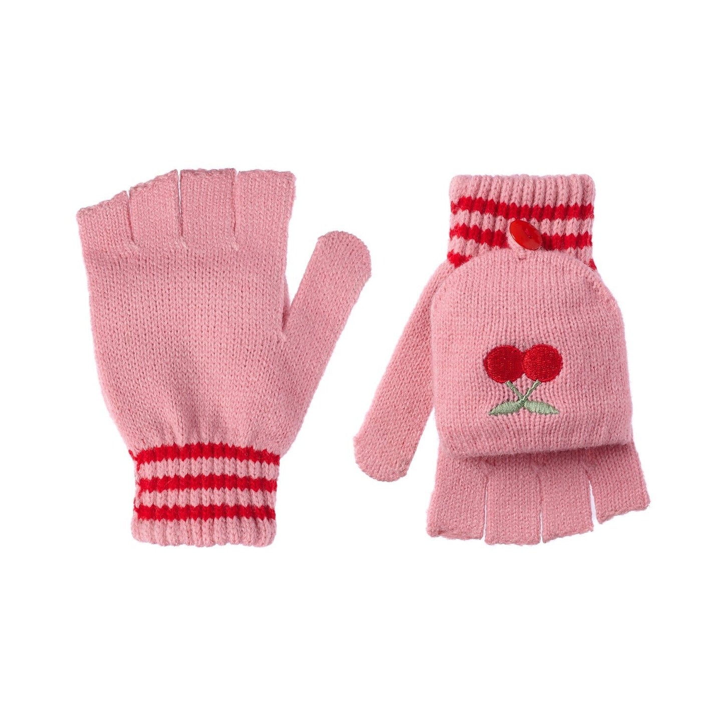 Rockahula: Cheerful Cherry Knitted Gloves 3-6 Years