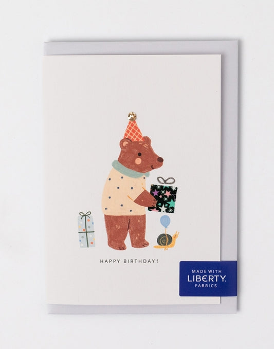 The Charming Press - Liberty Bear Birthday Card - Adelajda's Wish