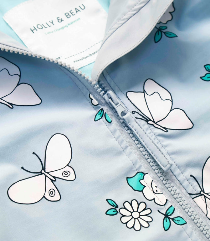 Holly & Beau: Flower and Butterfly Colour Changing Raincoat