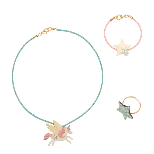 Mimi & Lula Flying Unicorn Jewellery Set
