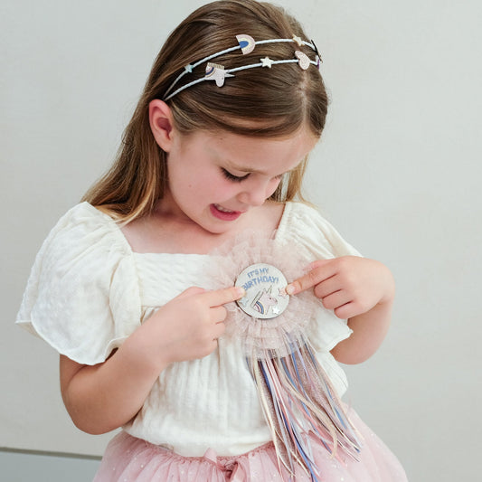 MIMI & LULA UNICORN BIRTHDAY BADGE