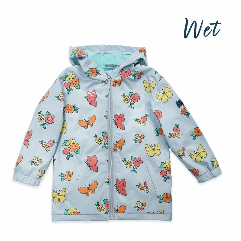 Holly & Beau: Flower and Butterfly Colour Changing Raincoat
