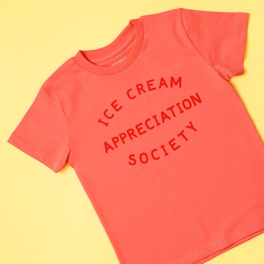 Ice Cream Appreciation Society - Kid's Tee - Orange Sorbet