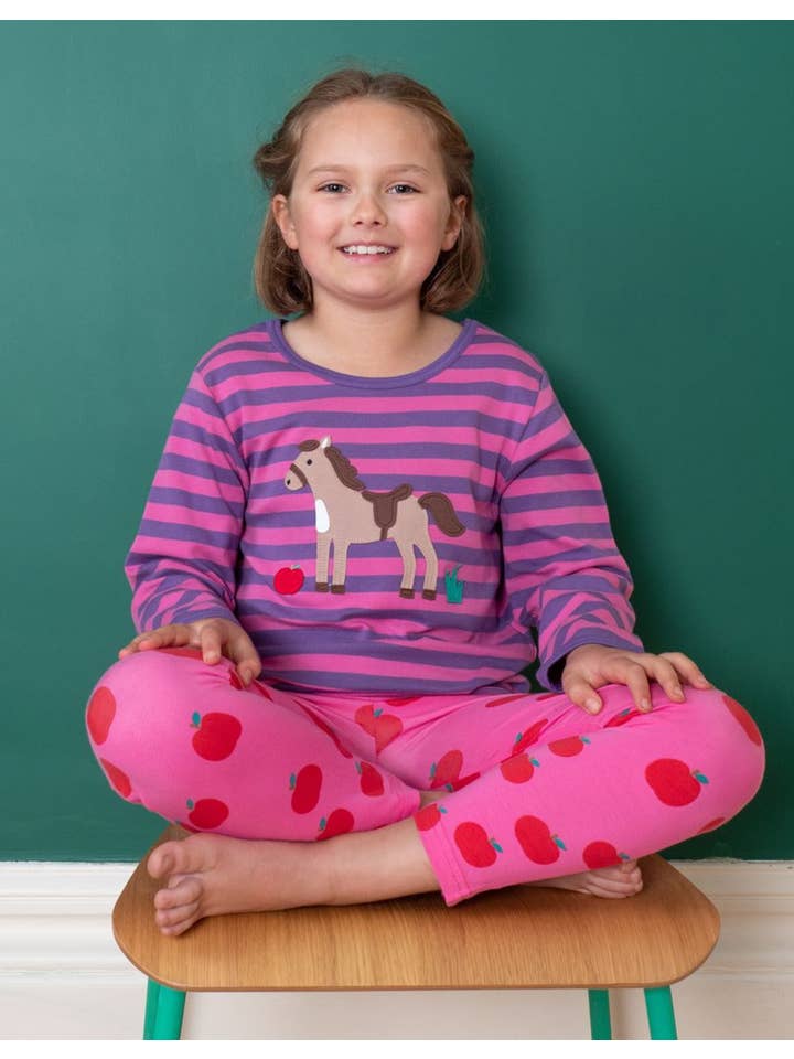 Toby Tiger Organic Apple Print Leggings