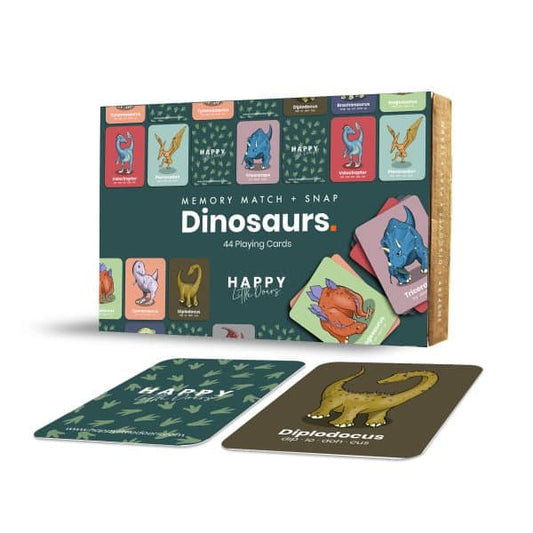 Happy little doers Dinosaur Memory Match + Snap Game