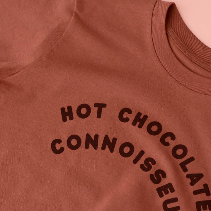 Alphabet Bags: Hot Chocolate Connoisseur Kids Tee - Warm Brown
