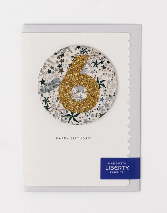 The Charming Press - Liberty Glitter Age 6 Badge - Adelajda's Wish