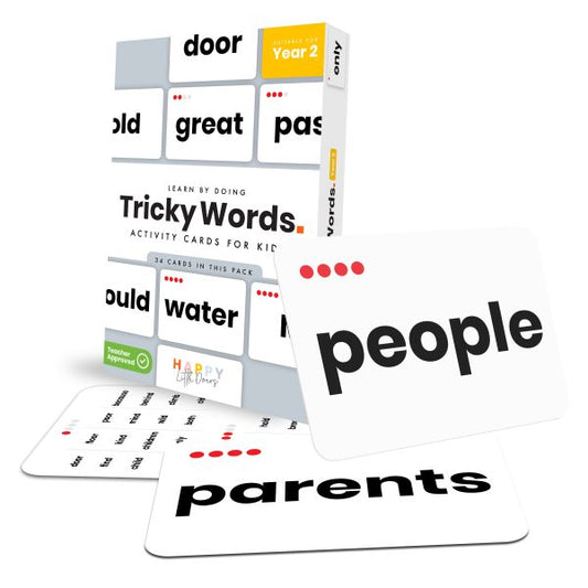 Happy Little Doers Tricky Words Year 2 Flashcards