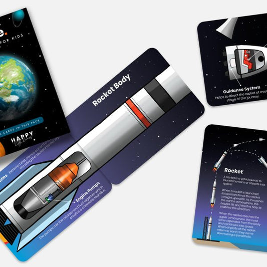 Happy Little Doers Space Activity Flashcards