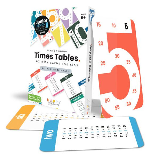 Happy Little Doers Times Table Activity Flashcard