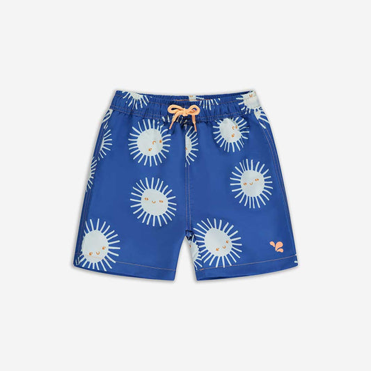 Muddy Puddles Kids UV Protective Swim Shorts Blue Sun