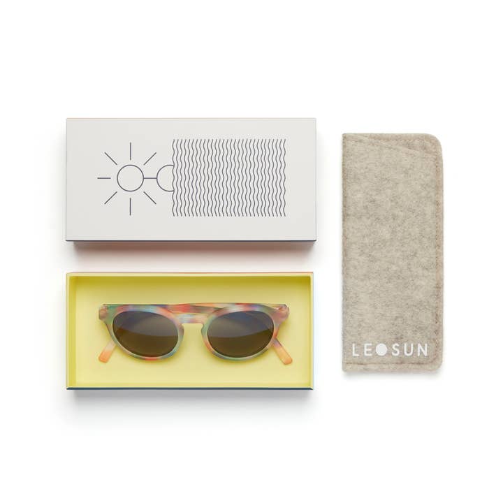 Leosun Kids Polarized Sunglasses 5+ Years: Easton - Faded Rainbow