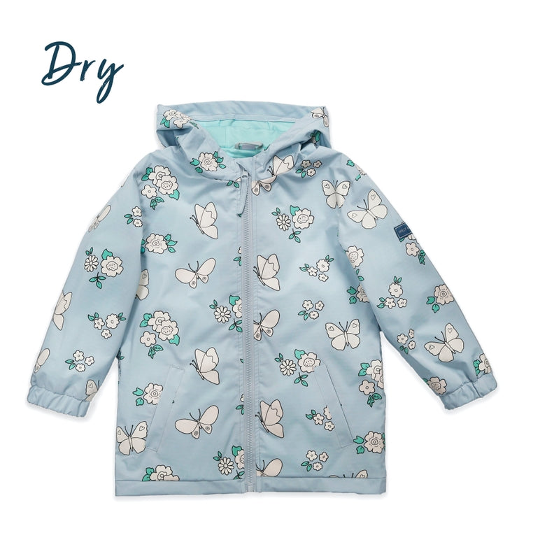 Holly & Beau: Flower and Butterfly Colour Changing Raincoat