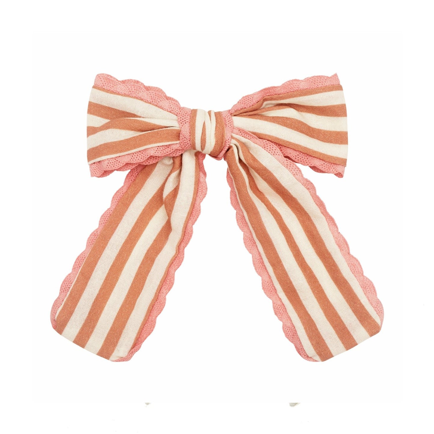 Rockahula: Stripy Scallop Long Bow Clip