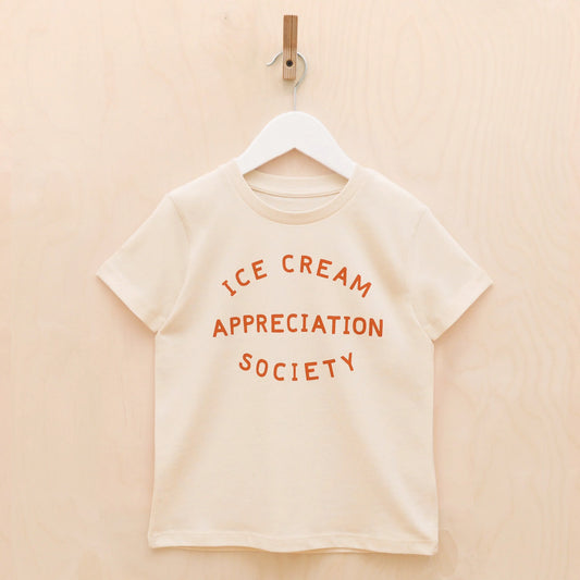 Alphabet Bags - Ice Cream Appreciation Society - Kid's T-shirt - Pecan